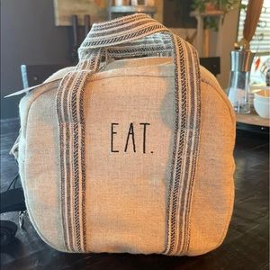 Rae Dunn EAT LUNCH BAG TOTE LINEN